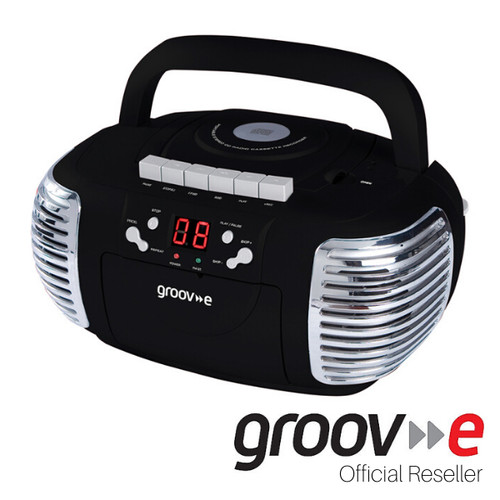 Groov retro boombox portable - retro,