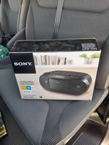 Sony cfd s50 black boombox - black, cd