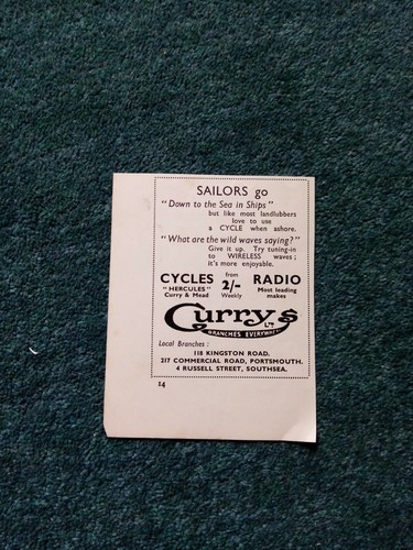 Sa55 ephemera 1935 advert - sa55,