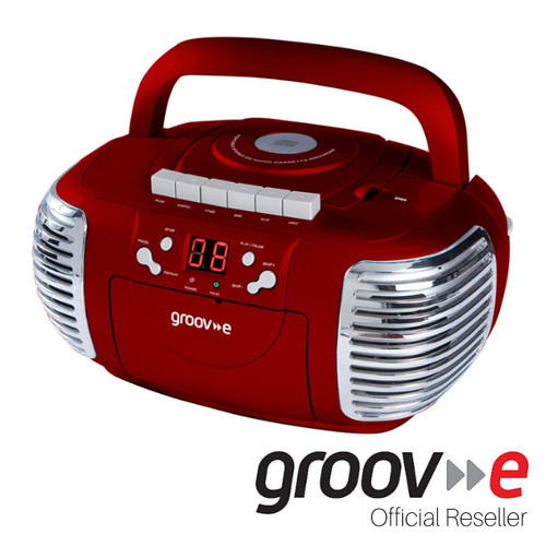 Groov retro boombox portable - boombox,