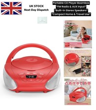 Portable CD Player Boombox FM