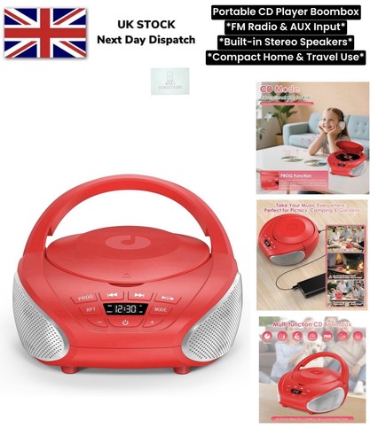 Portable player boombox - cd,