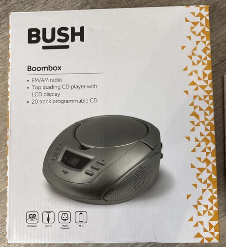 Bush 212 silver boombox - bush,